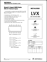 Click here to download MC74LVX02 Datasheet