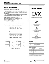 Click here to download MC74LVX125DT Datasheet
