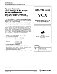 Click here to download MC74VCX16245 Datasheet