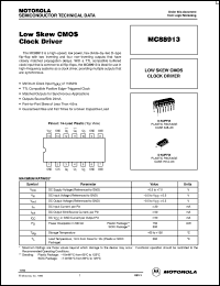 Click here to download MC88913D Datasheet