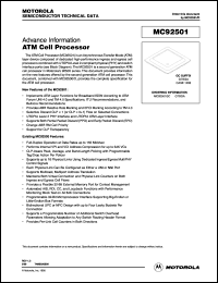 Click here to download MC92501GC Datasheet