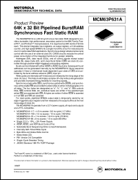 Click here to download MCM63P631ATQ100R Datasheet