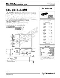 Click here to download MCM6709RJ7R2 Datasheet