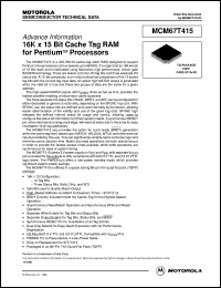 Click here to download MCM67T415 Datasheet