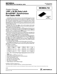 Click here to download MCM69L735ZP6 Datasheet