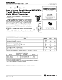 Click here to download MGSF1N02ELT1 Datasheet