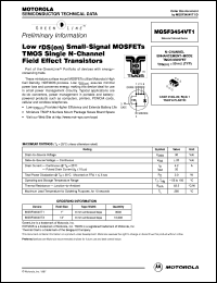 Click here to download MGSF3454VT1 Datasheet