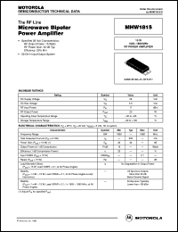 Click here to download MHW1815 Datasheet