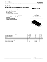 Click here to download MHW2707A1 Datasheet