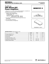 Click here to download MHW2727-3 Datasheet