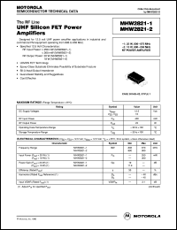 Click here to download MHW2821-1 Datasheet