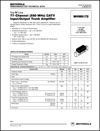 Click here to download MHW6172 Datasheet