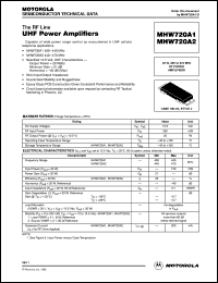 Click here to download MHW720A2 Datasheet