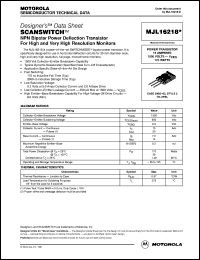 Click here to download MJL16218 Datasheet