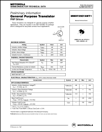 Click here to download MMBT2907AWT1 Datasheet