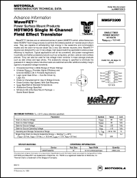 Click here to download MMSF3300R2 Datasheet