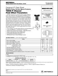 Click here to download MMSF4P01 Datasheet