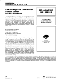 Click here to download MC100LVE310 Datasheet