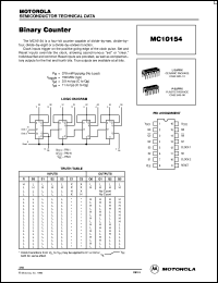 Click here to download MC10154L Datasheet