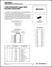 Click here to download MC10181L Datasheet
