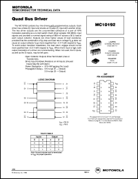 Click here to download MC10192L Datasheet