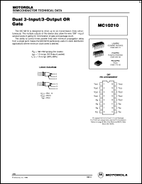 Click here to download MC10210L Datasheet