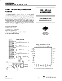 Click here to download MC100E193 Datasheet