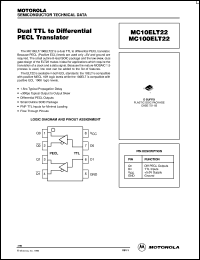 Click here to download MC100ELT22 Datasheet