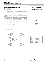 Click here to download MC100ELT25D Datasheet