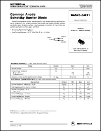Click here to download BAS70-04LT1 Datasheet