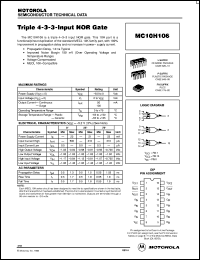 Click here to download MC10H106P Datasheet