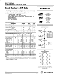 Click here to download MC10H113L Datasheet