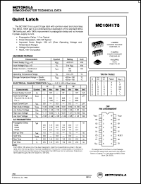 Click here to download MC10H175FN Datasheet