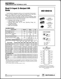 Click here to download MC10H210FN Datasheet