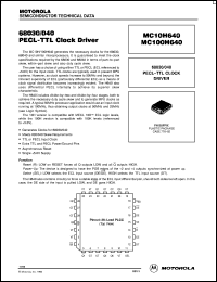 Click here to download MC10H640FN Datasheet