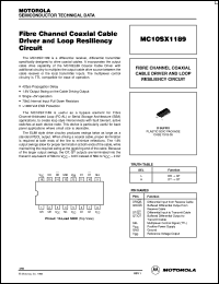 Click here to download MC10SX1189D Datasheet