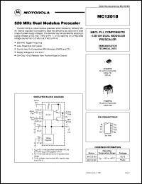 Click here to download MC12018D Datasheet