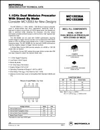 Click here to download MC12036AD Datasheet