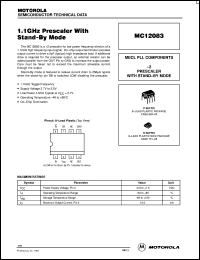 Click here to download MC12083D Datasheet