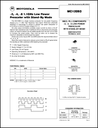 Click here to download MC12093SD Datasheet