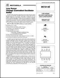 Click here to download MC12149SD Datasheet