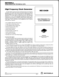 Click here to download MC12429FN Datasheet