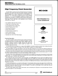 Click here to download MC12430FA Datasheet