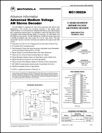 Click here to download MC13022ADW Datasheet