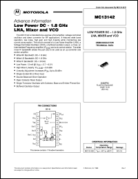 Click here to download MC13142D Datasheet
