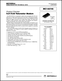 Click here to download MC145745FW Datasheet