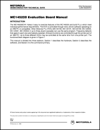 Click here to download MC145220EVK Datasheet