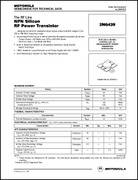 Click here to download 2N6439 Datasheet