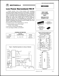Click here to download MC3359DW Datasheet