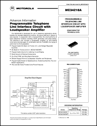 Click here to download MC34216ADW Datasheet